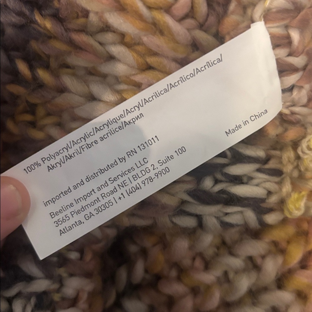 Multicolor Knit Scarf - Picture 10 of 11